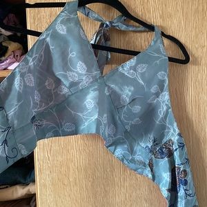 Reversible silk crop top!